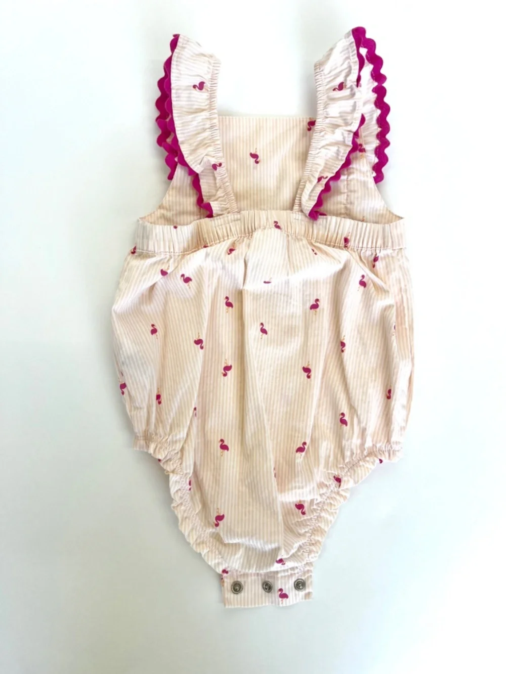 Carter's Pink Stripe Flamingo 18M Playsuit